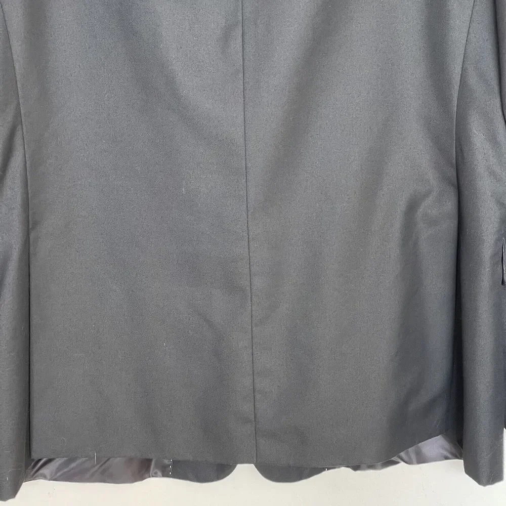 Tommy Hilfiger Mens Blazer Size R 46 Sport Jacket Two Button Black Suit Wedding